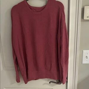Lululemon Cashlu Crossover Back Mauve Sweater